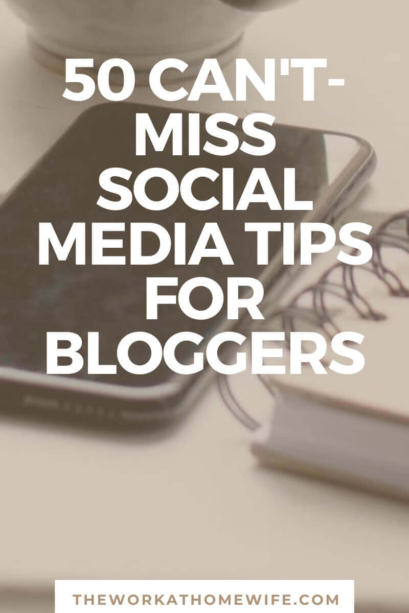 HUGE list of social media tips for bloggers