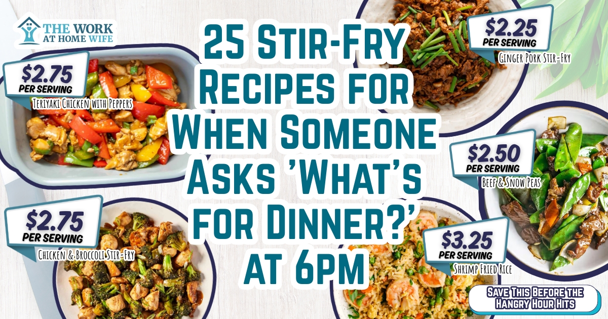 Quick weeknight stir fry recipes for last-minute dinner questions at 6pm. 25 fast meals under 30 minutes using whatever vegetables you have on hand.