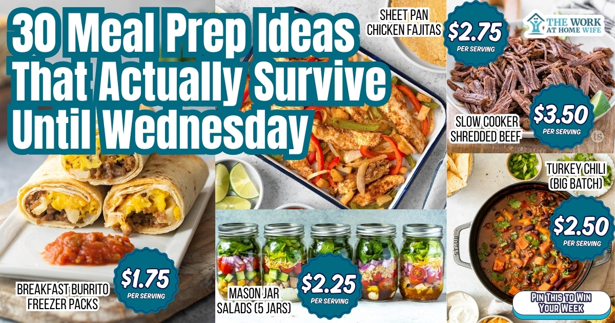 Meal prep ideas for busy professionals that survive until Wednesday without getting soggy. 30 recipes that stay fresh, reheat well, and taste good all week.