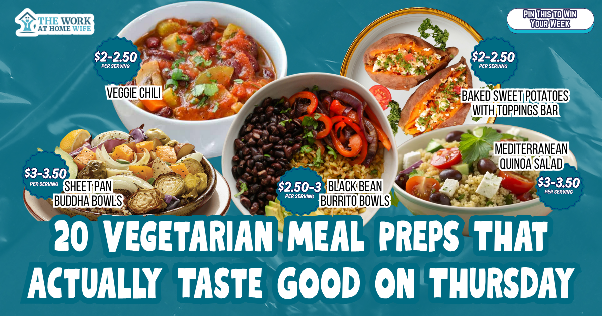 Vegetarian meal prep recipes that keep: 20 colorful containers packed with fresh veggies, grains, and proteins for the week.