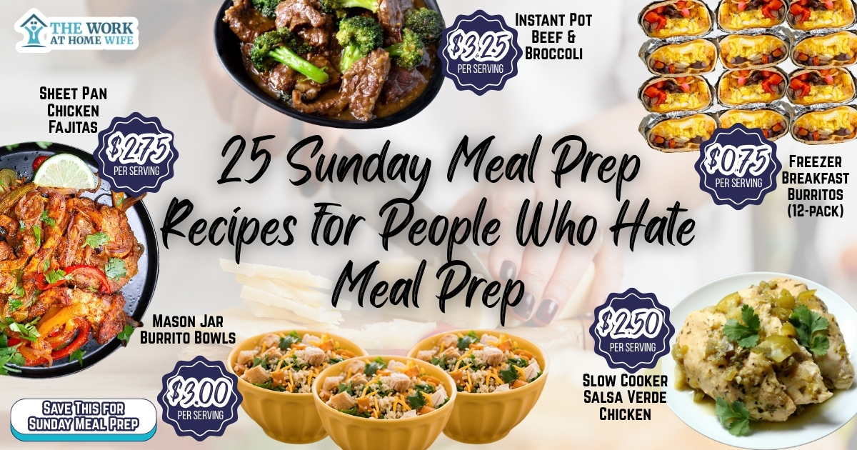 Sunday meal prep recipes for busy professionals who hate meal prep. 25 simple ideas under 2 hours creating real meals you'll want to eat all week.