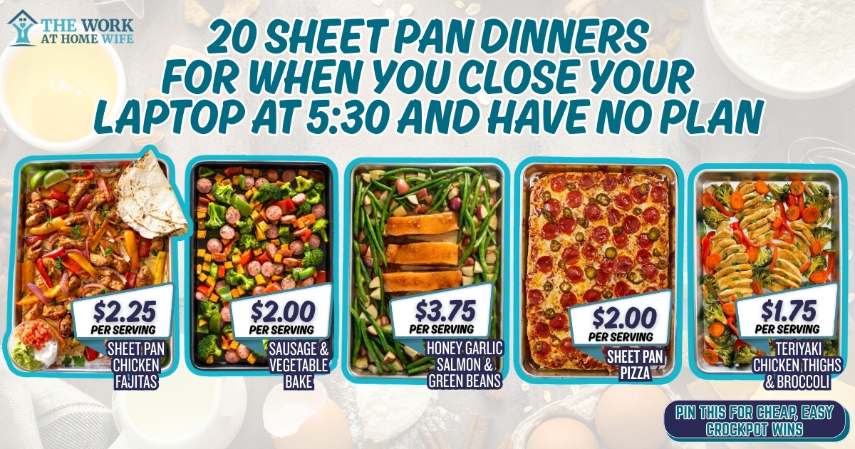 Easy sheet pan dinner recipes for busy nights when you have no plan. 20 one-pan meals using simple ingredients, ready in under 45 minutes with minimal cleanup.