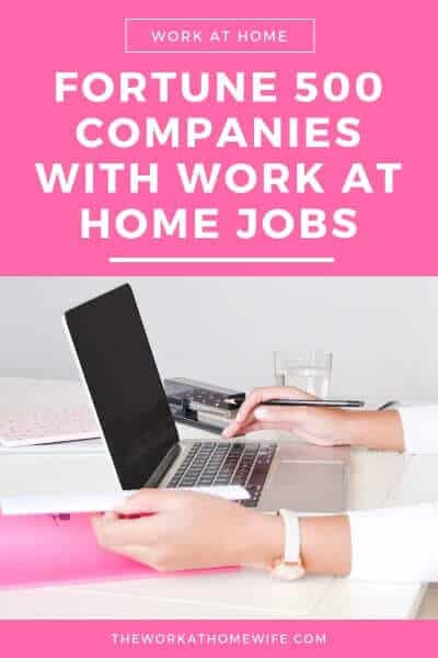Are you looking for a remote job with a well-known company? Here's a list of Fortune 500 companies with work-from-home positions to get you started. #workfromhome #workathomejobs #hiring