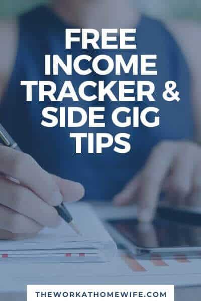 If you are like most people trying to earn a side income, you have a lot of little money-makers going at one time. It’s so easy to lose track of what you have earned and where. I have a great free printable income tracker. 