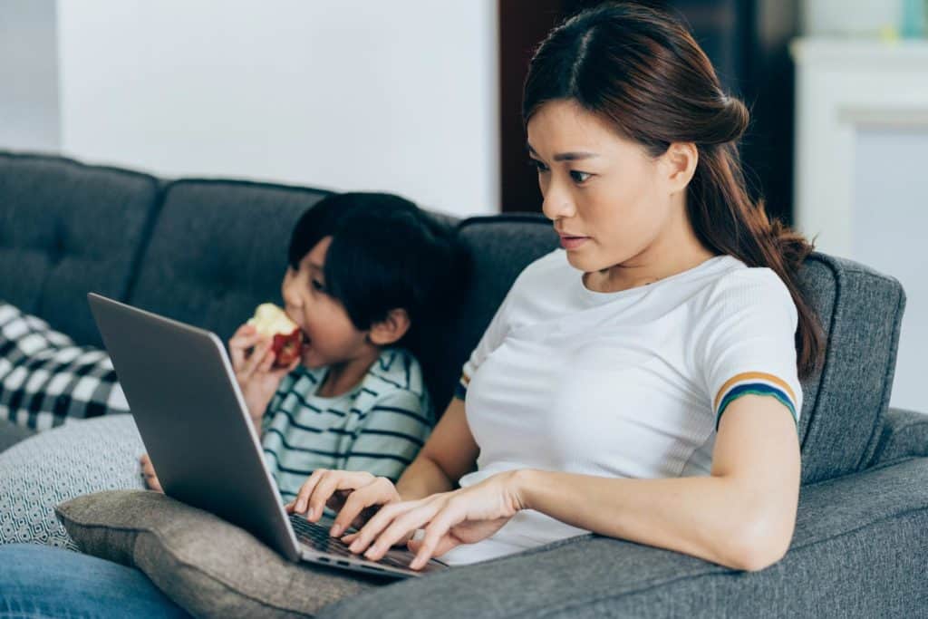 work from home jobs are great for moms