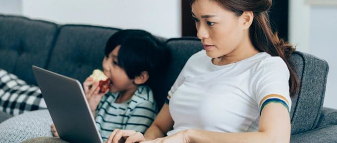 work from home jobs are great for moms