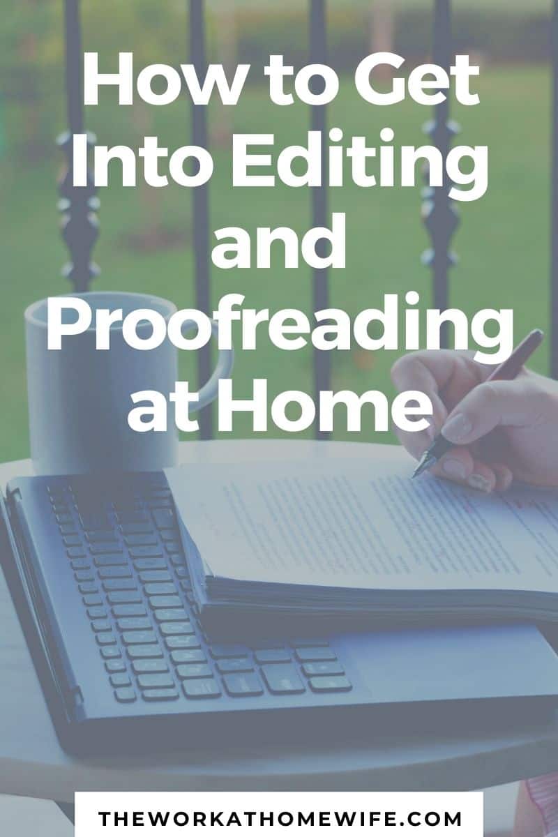 how to get into editing and proofreading