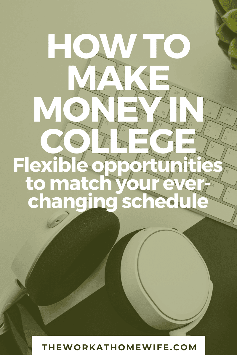 Whether you need money for laundry, a new but compelling book for one of your courses, or just to have a little fun, there are all kinds of ways you can make money in college.
