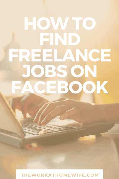 Struggling to find freelance work?  Facebook can be a great place to start your job search.