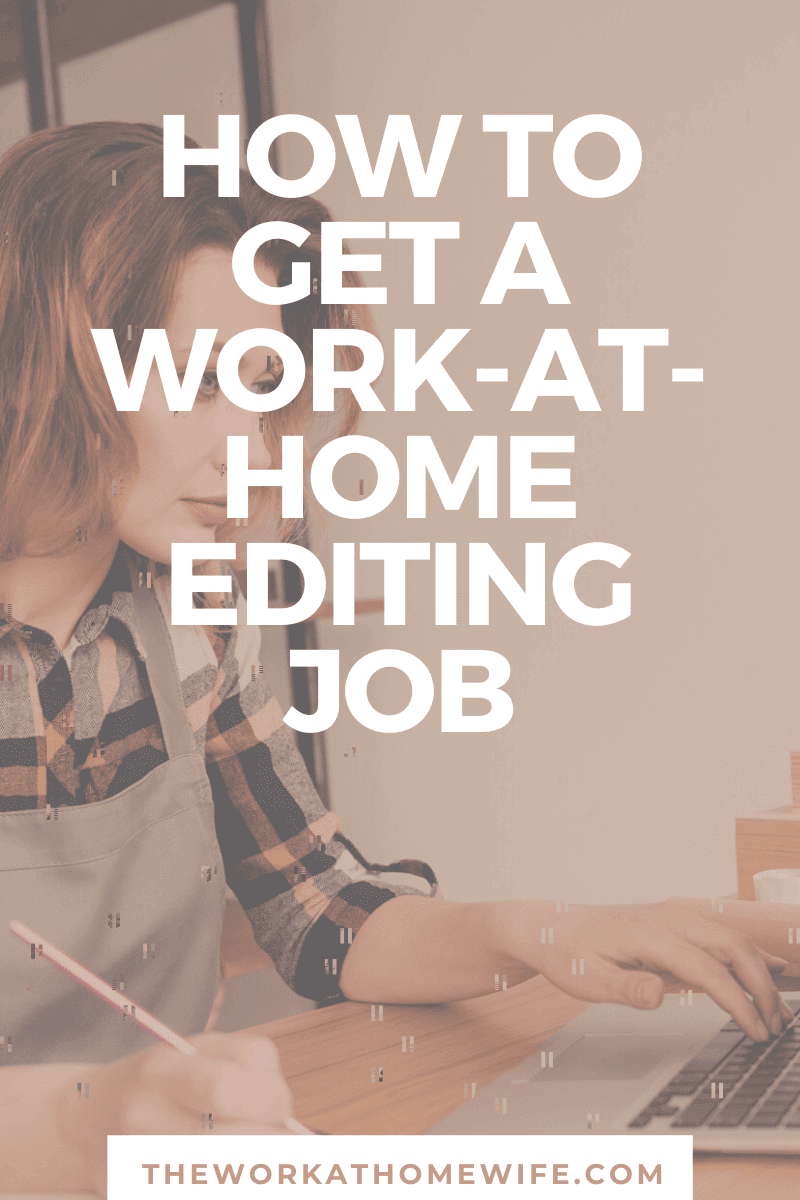 Editing work from home