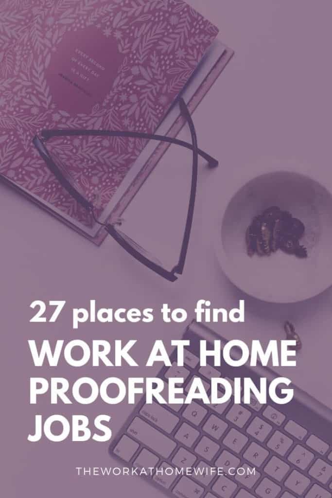 how to be a proofreader from home