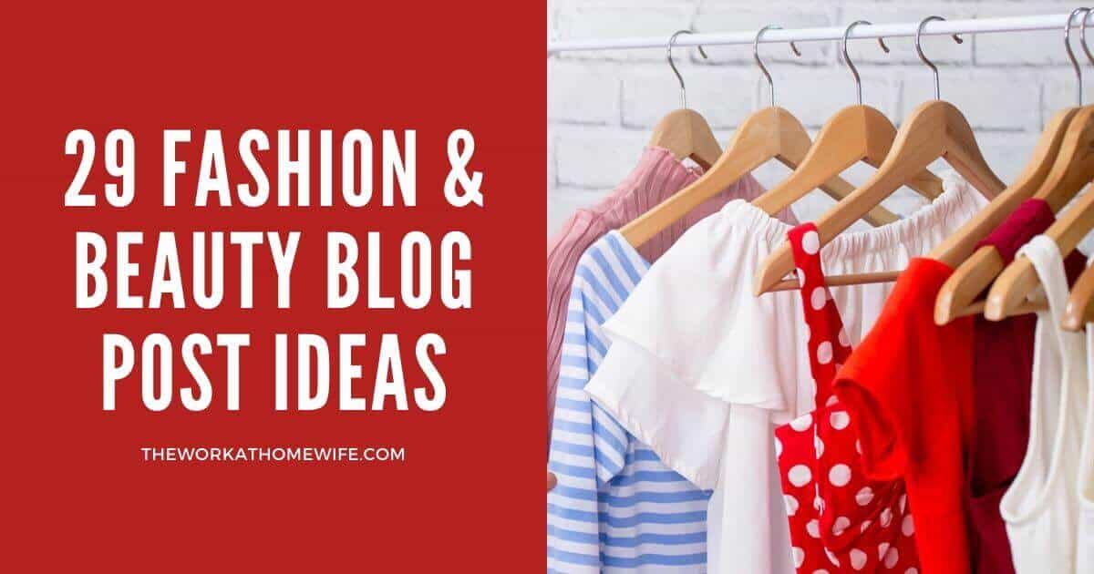 how to write a fashion blog article